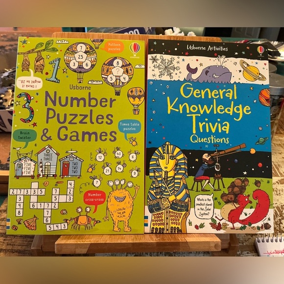Number Puzzles & Games & General Knowledge Trivia Brand New!  PB - Picture 1 of 2